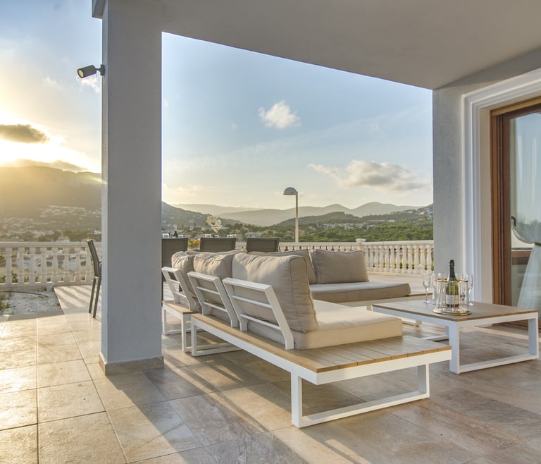 Alquiler de villa en Calpe GRANDIOSA en Calpe - Terraza