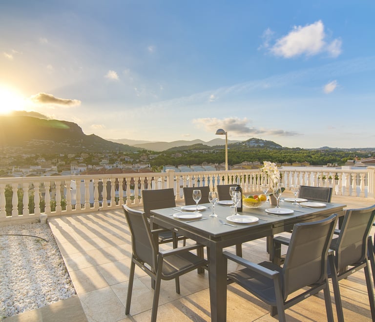 Alquiler de villa en Calpe GRANDIOSA en Calpe - Terraza