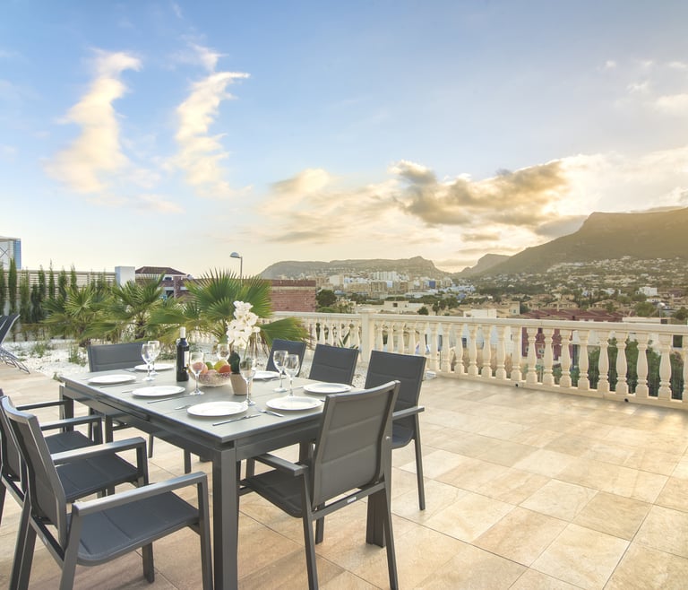 Alquiler de villa en Calpe GRANDIOSA en Calpe - Terraza