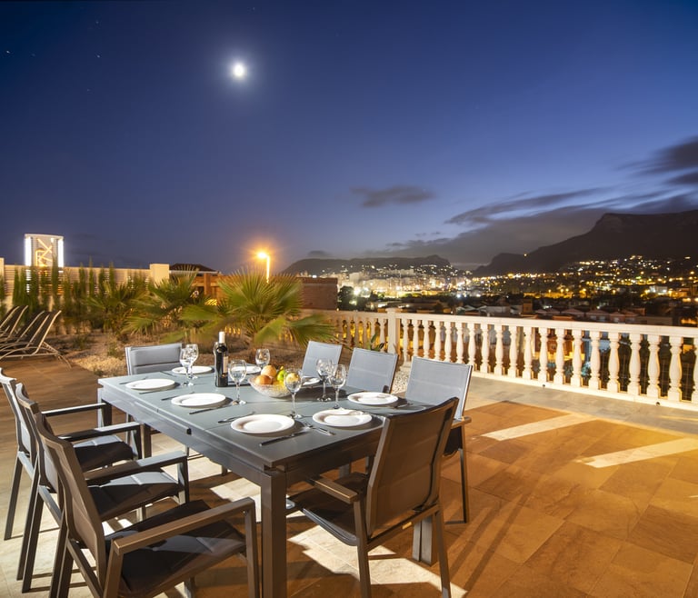 Alquiler de villa en Calpe GRANDIOSA en Calpe - Terraza