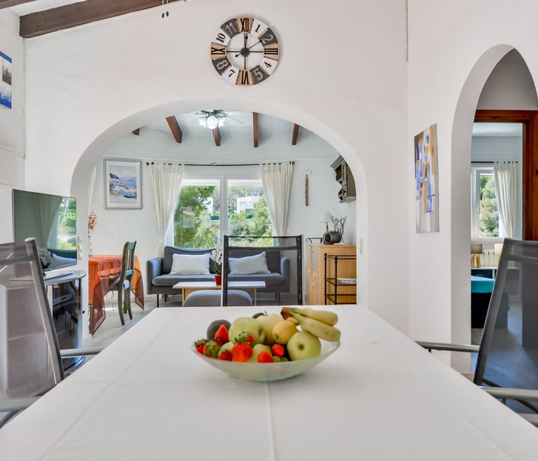ROSELINE, alquiler de villa en Benissa  en Benissa - Salón