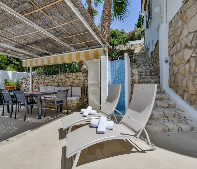 ROSELINE, alquiler de villa en Benissa  en Benissa - Terraza