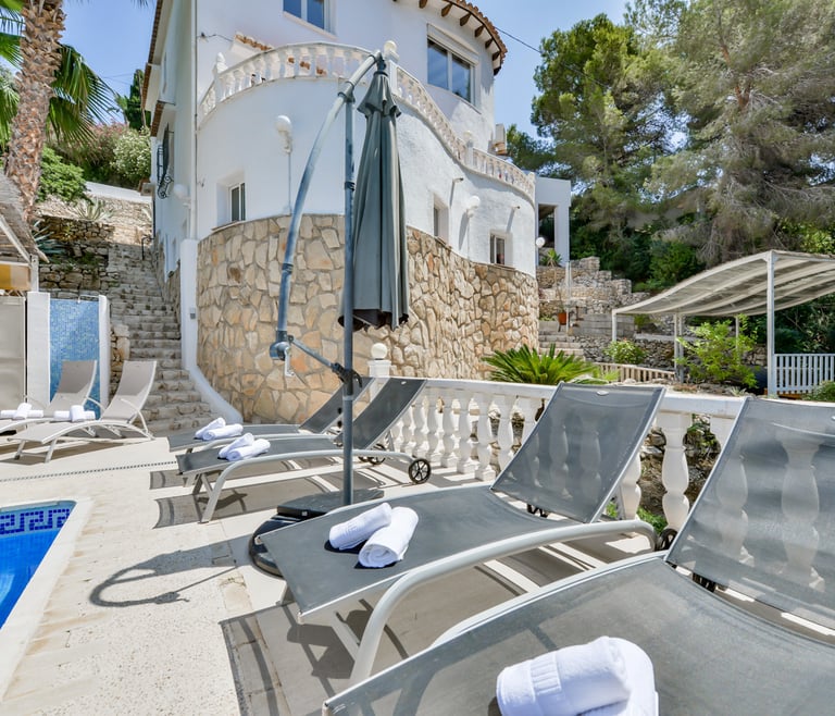 ROSELINE, alquiler de villa en Benissa  en Benissa - Piscina