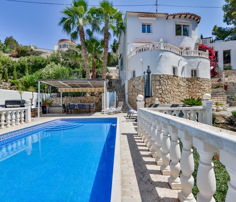 ROSELINE, alquiler de villa en Benissa  en Benissa - Piscina