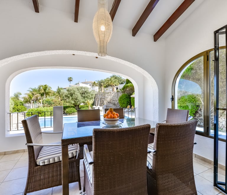 Villa te huur in Moraira GUADALETE en Moraira - Terras