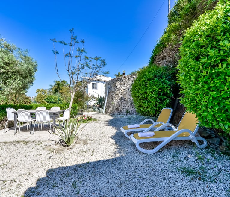 Villa te huur in Moraira GUADALETE en Moraira - Tuin