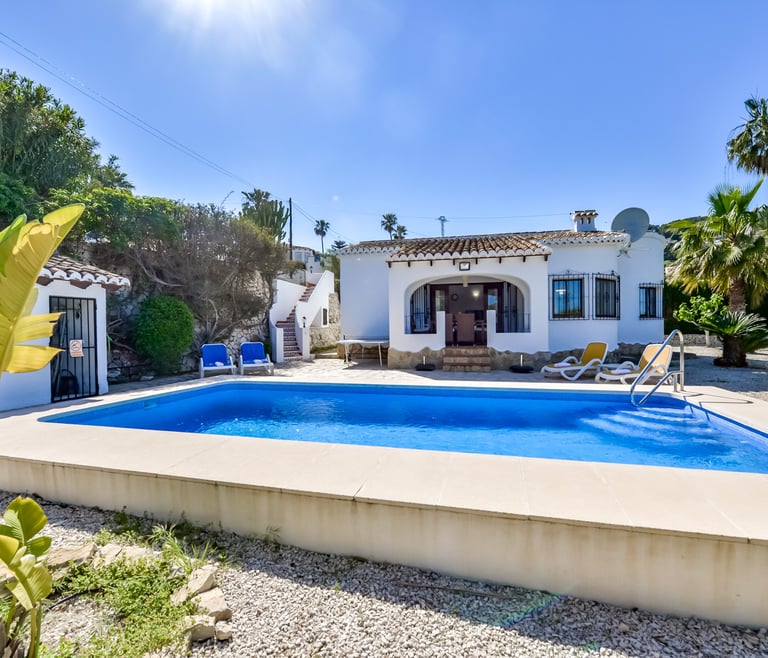 Villa te huur in Moraira GUADALETE en Moraira - Voorzijde