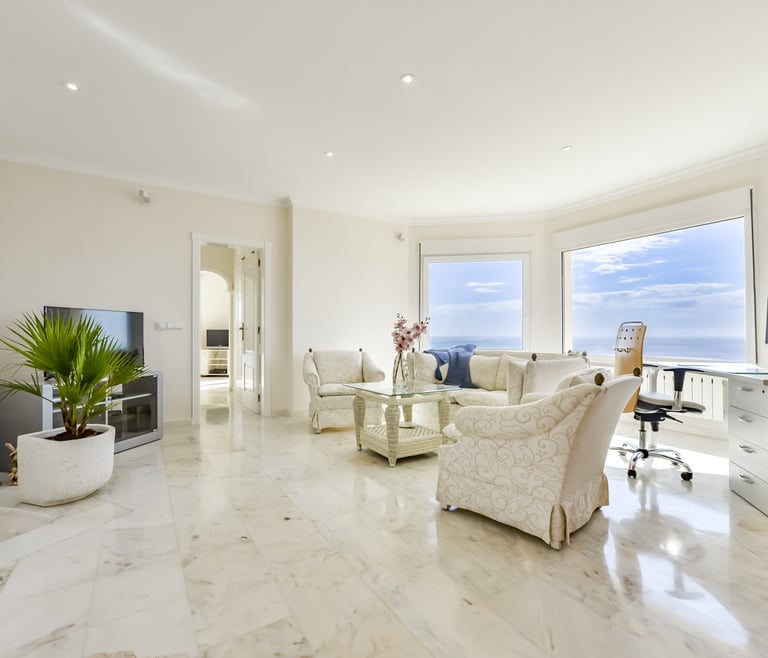 RAPHAEL, Preciosa villa para 6 pax con espectaculares vistas al mar en Benissa.wifi gratis en Benissa - Salón