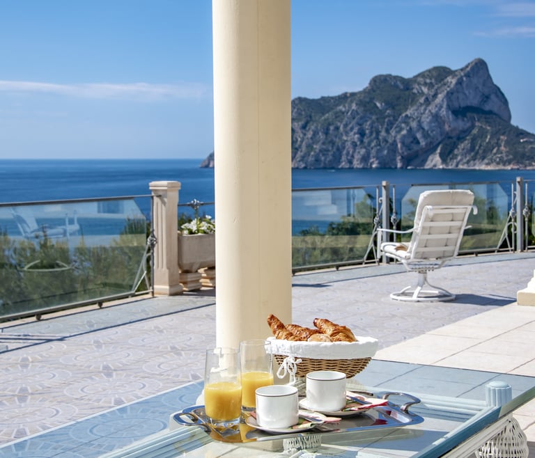 RAPHAEL, Preciosa villa para 6 pax con espectaculares vistas al mar en Benissa.wifi gratis en Benissa - Terraza