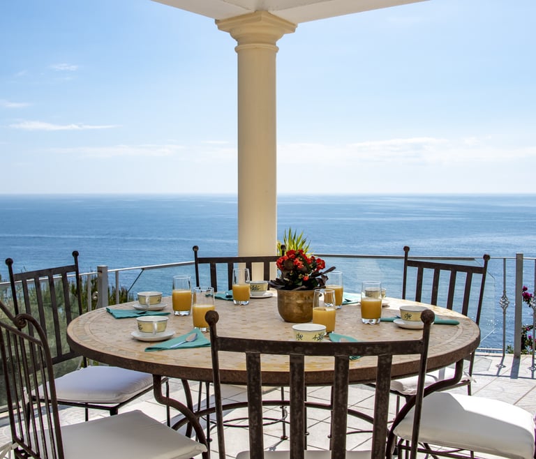 RAPHAEL, Preciosa villa para 6 pax con espectaculares vistas al mar en Benissa.wifi gratis en Benissa - Terraza