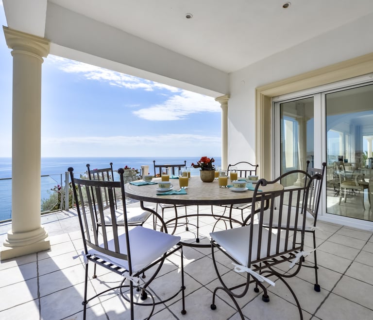 RAPHAEL, Preciosa villa para 6 pax con espectaculares vistas al mar en Benissa.wifi gratis en Benissa - Terraza