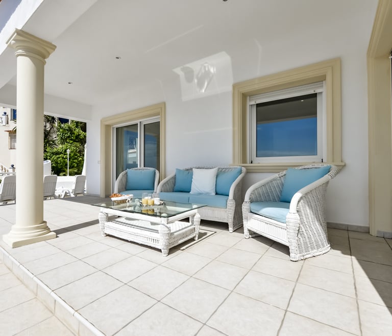 RAPHAEL, Preciosa villa para 6 pax con espectaculares vistas al mar en Benissa.wifi gratis en Benissa - Terraza