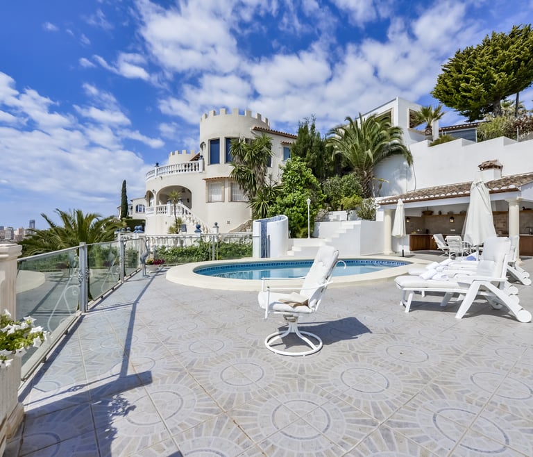 RAPHAEL, Preciosa villa para 6 pax con espectaculares vistas al mar en Benissa.wifi gratis en Benissa - Piscina