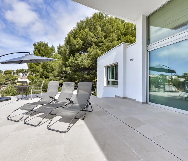 Alquiler de villa en el Portet de Moraira ELTRECE en Moraira - Terraza