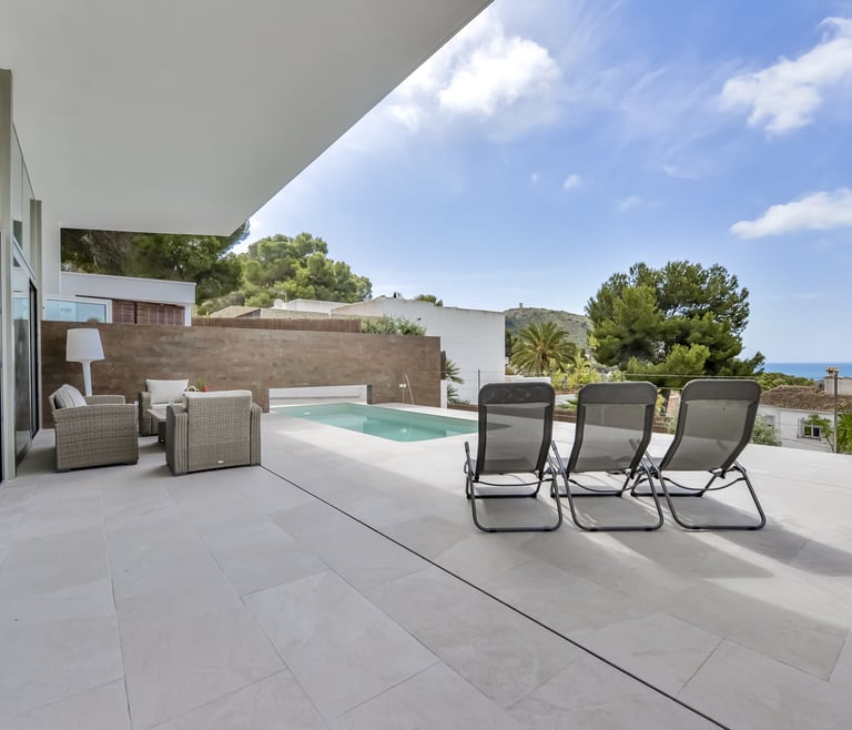 Alquiler de villa en el Portet de Moraira ELTRECE en Moraira - Terraza