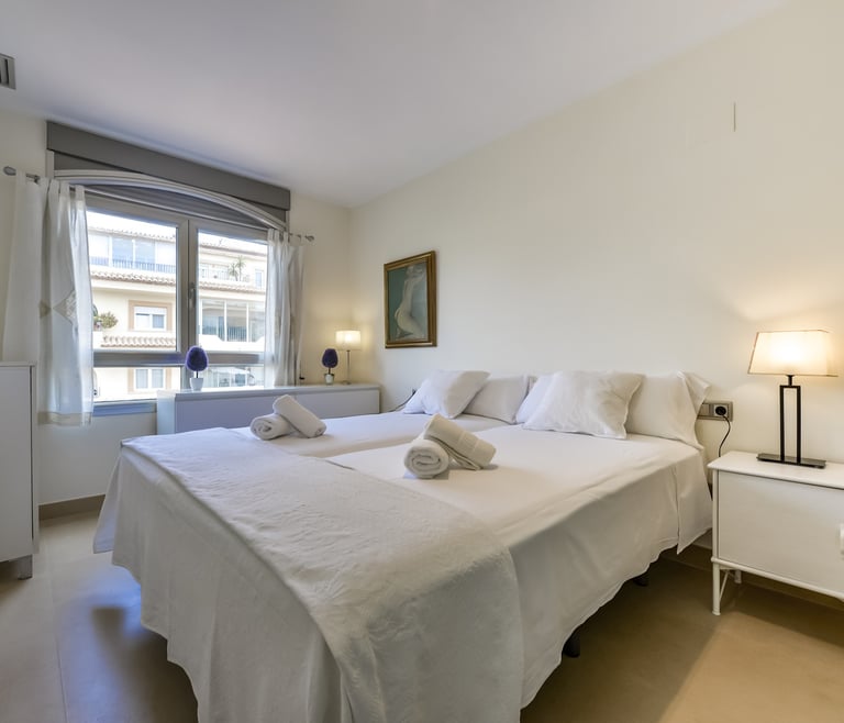 MARJALETA, Bonito apartamento en el centro de Moraira para 4 pax wifi gratuita. en Moraira - Habitaciones