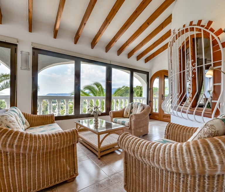LAS ROSAS, villa à louer à Benissa pour 8 pax avec piscine privée  à Benissa - Salle à manger