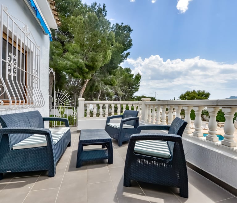 LAS ROSAS, villa à louer à Benissa pour 8 pax avec piscine privée  à Benissa - Terrasse