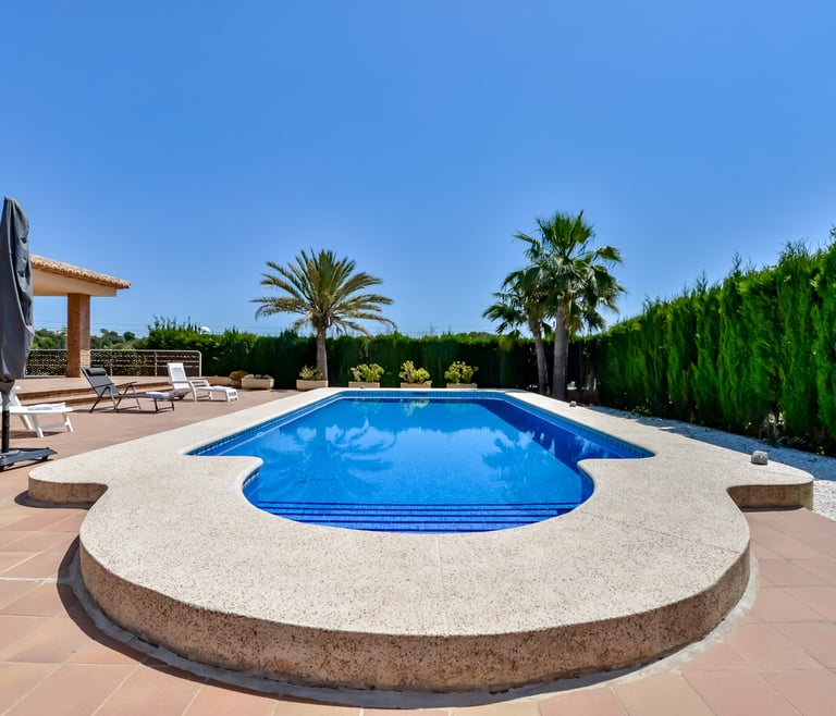 Villa zur Miete in Calpe AZORIN für 6 pax, mit privatem Pool. in Calpe / Calp - Schwimmbad