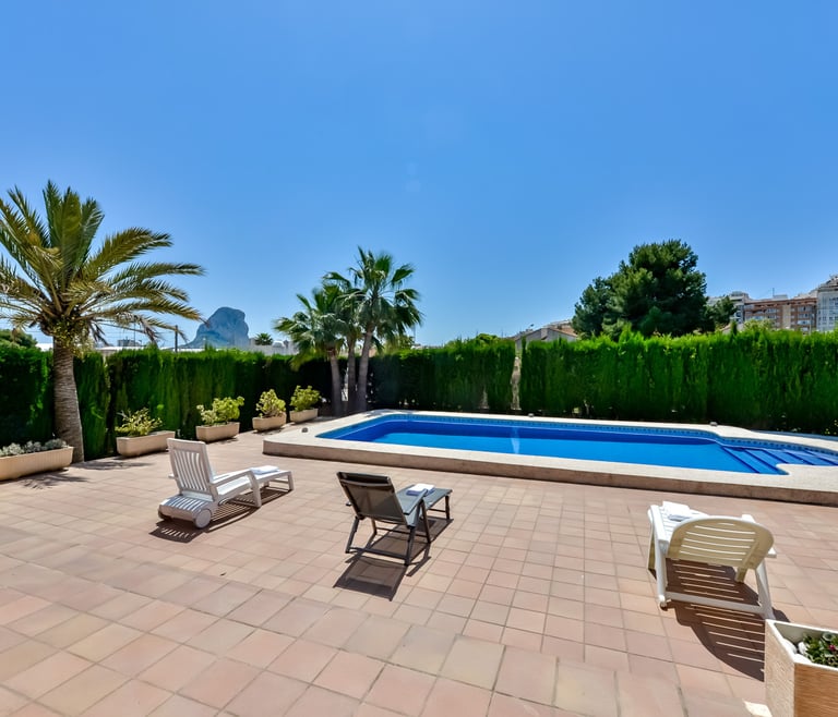 Villa zur Miete in Calpe AZORIN für 6 pax, mit privatem Pool. in Calpe / Calp - Schwimmbad