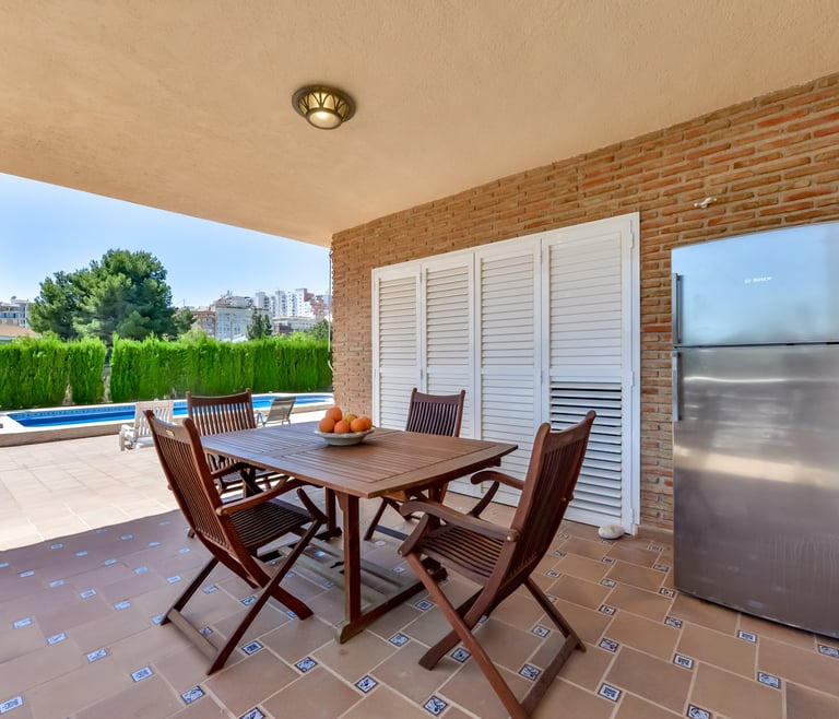 Villa zur Miete in Calpe AZORIN für 6 pax, mit privatem Pool. in Calpe / Calp - Terrasse