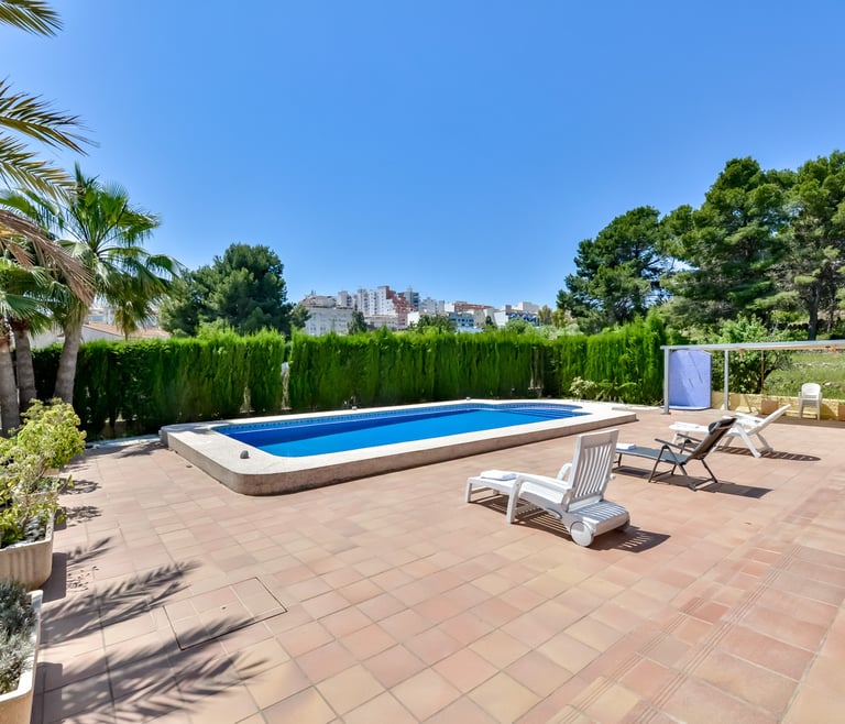 Villa zur Miete in Calpe AZORIN für 6 pax, mit privatem Pool. in Calpe / Calp - Schwimmbad
