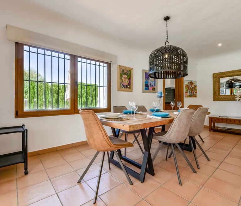 Alquiler de villa en Moraira, LA ROCALLA en Moraira - Comedor