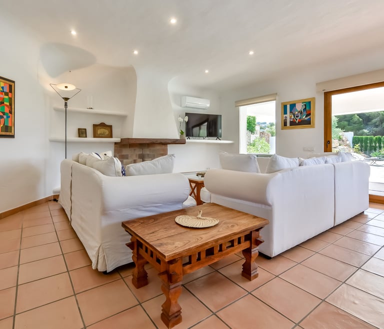 Alquiler de villa en Moraira, LA ROCALLA en Moraira - Salón