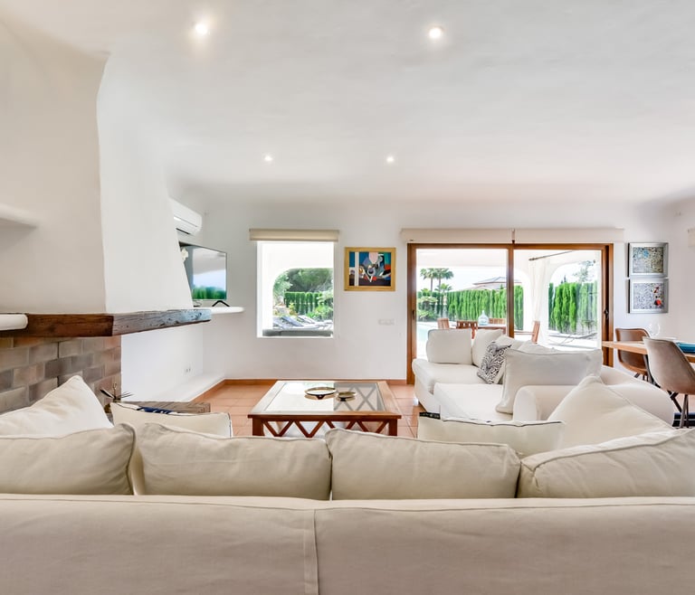 Alquiler de villa en Moraira, LA ROCALLA en Moraira - Comedor