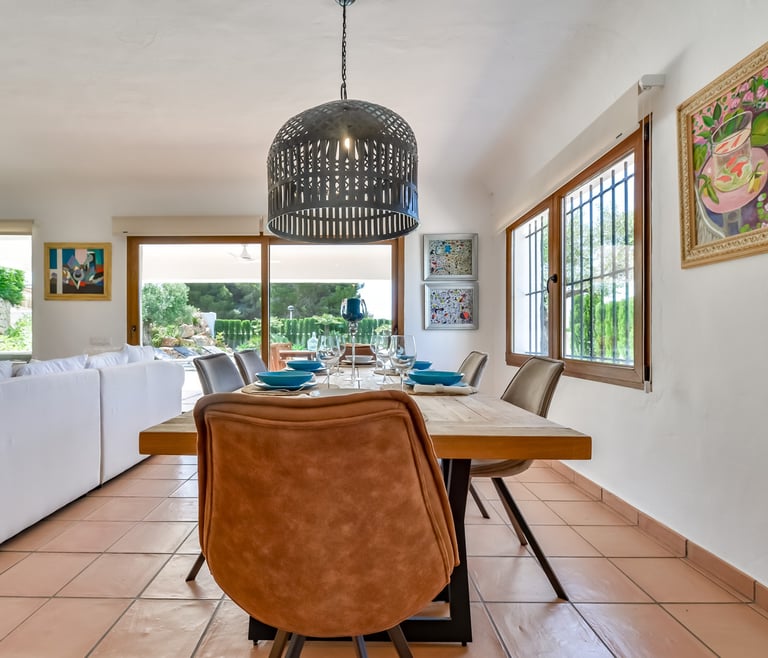 Alquiler de villa en Moraira, LA ROCALLA en Moraira - Comedor