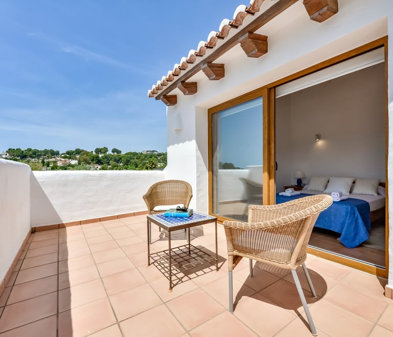 Alquiler de villa en Moraira, LA ROCALLA en Moraira - Terraza