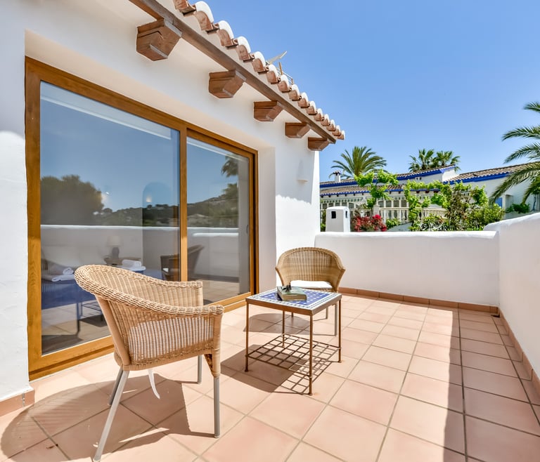 Alquiler de villa en Moraira, LA ROCALLA en Moraira - Terraza