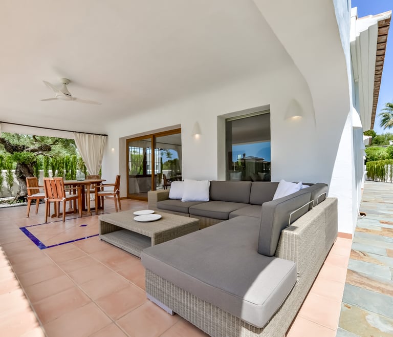 Alquiler de villa en Moraira, LA ROCALLA en Moraira - Terraza