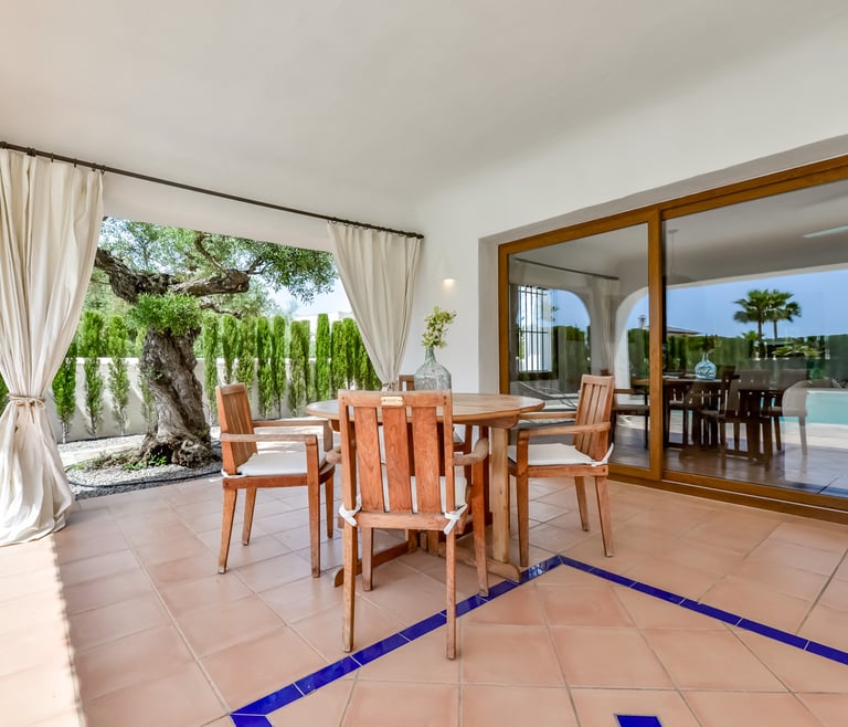 Alquiler de villa en Moraira, LA ROCALLA en Moraira - Terraza