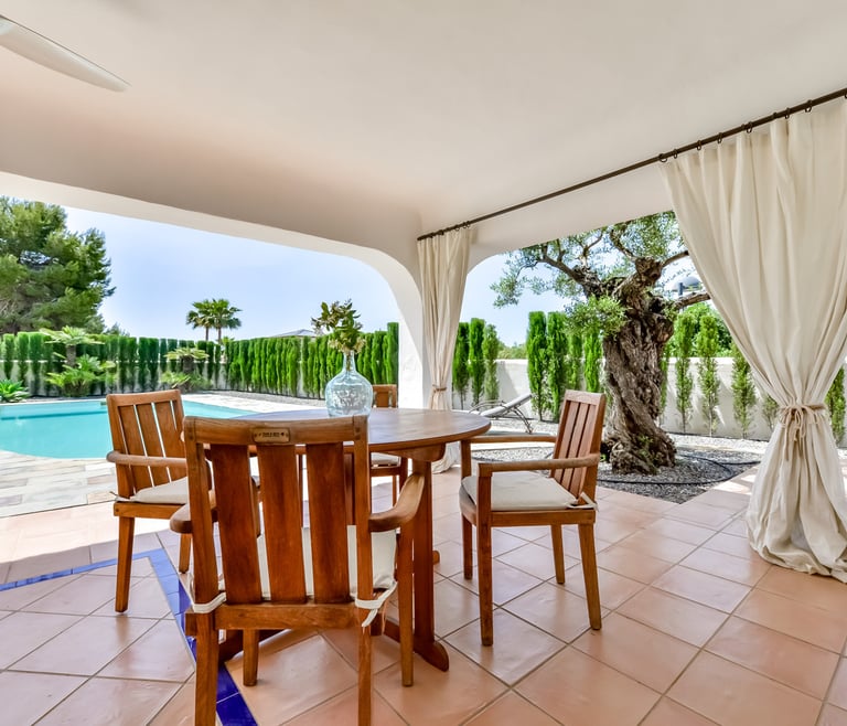 Alquiler de villa en Moraira, LA ROCALLA en Moraira - Terraza