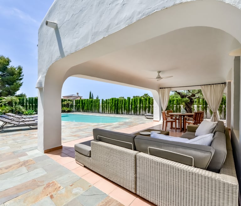 Alquiler de villa en Moraira, LA ROCALLA en Moraira - Terraza