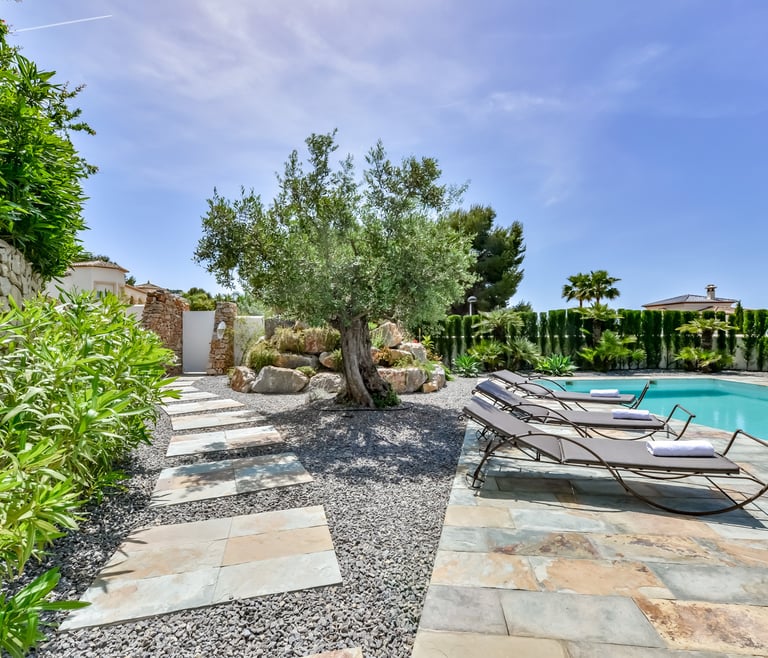 Alquiler de villa en Moraira, LA ROCALLA en Moraira - Piscina