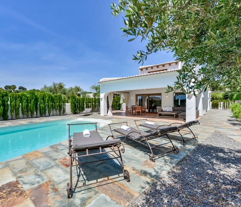 Alquiler de villa en Moraira, LA ROCALLA en Moraira - Frontal