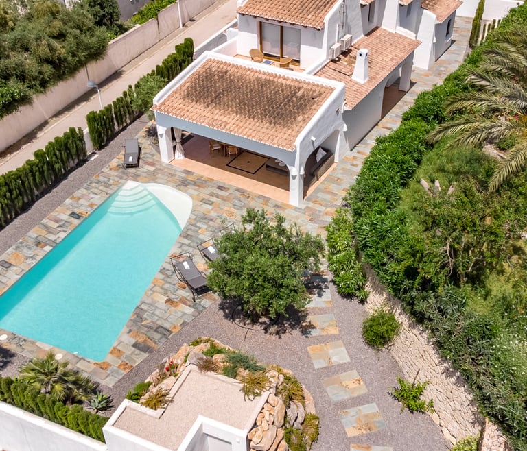 Alquiler de villa en Moraira, LA ROCALLA en Moraira - Planos de la vivienda