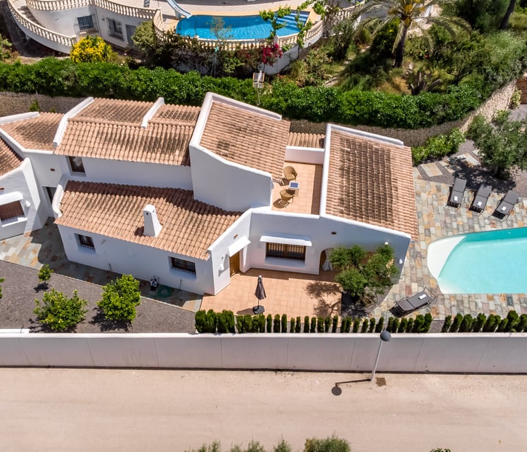 Alquiler de villa en Moraira, LA ROCALLA en Moraira - Planos de la vivienda