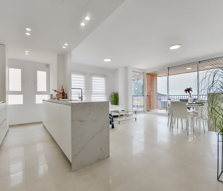 Alquiler de apartamento en primera linea de Calpe, CANTAL en Calpe - Comedor