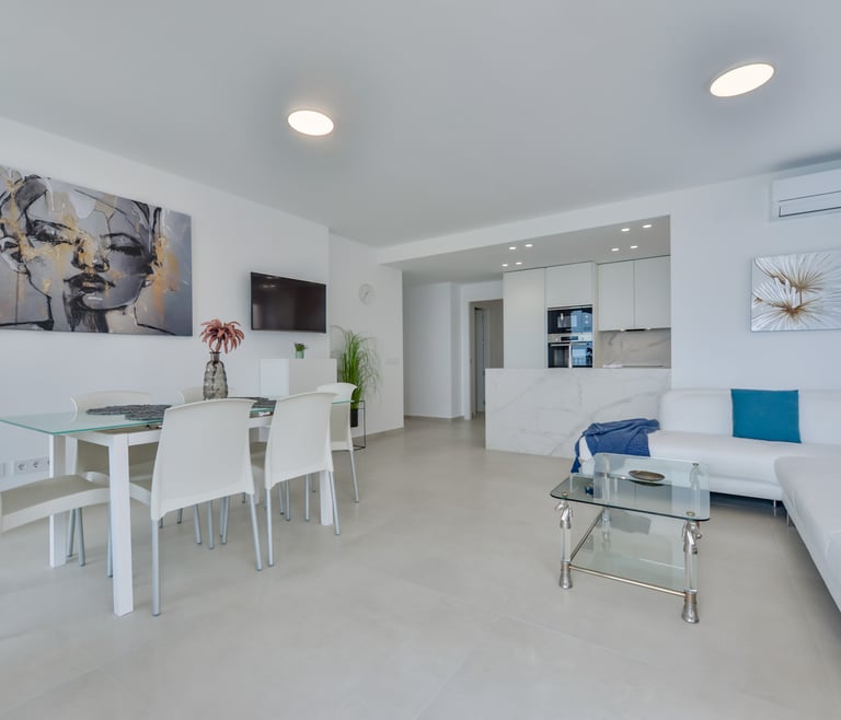 Alquiler de apartamento en primera linea de Calpe, CANTAL en Calpe - Comedor