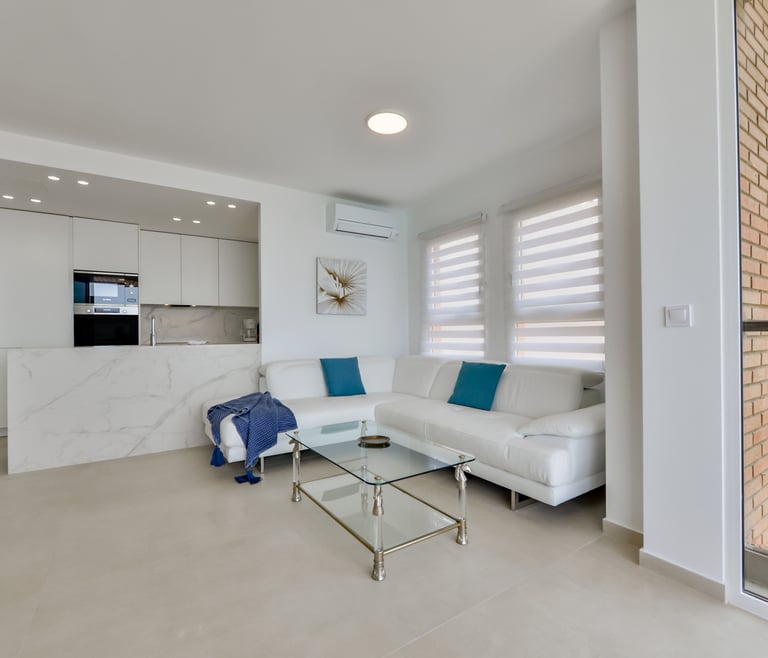 Alquiler de apartamento en primera linea de Calpe, CANTAL en Calpe - Salón