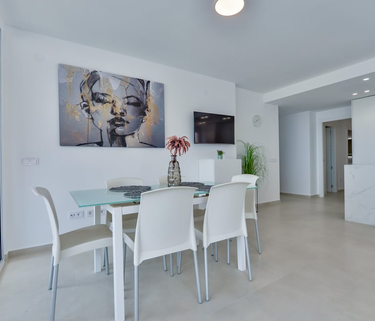 Alquiler de apartamento en primera linea de Calpe, CANTAL en Calpe - Salón