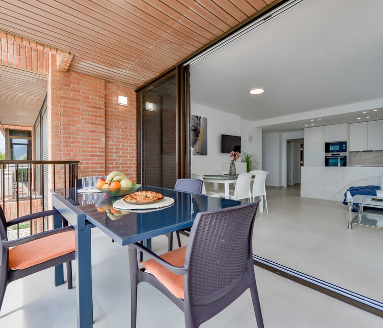 Alquiler de apartamento en primera linea de Calpe, CANTAL en Calpe - Terraza