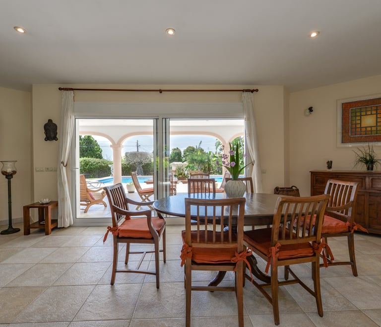 Villa for rent in Benissa ACACIAS in Benissa - Dinning room