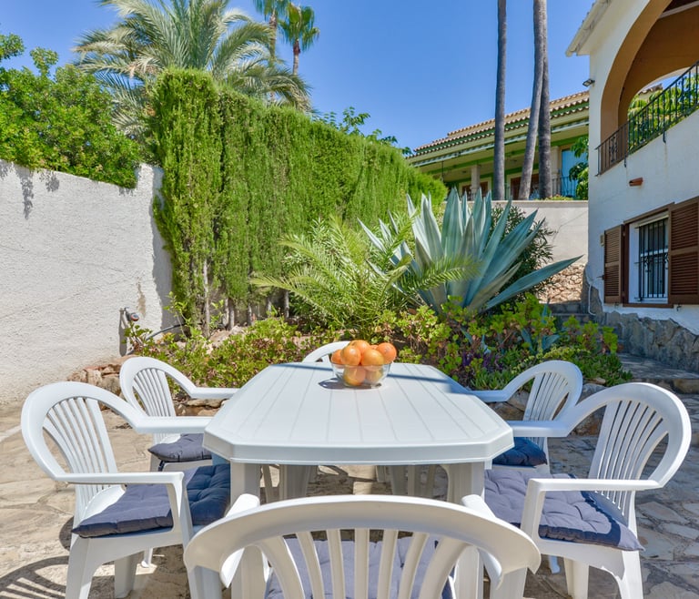 JUNAI, villa para 4 pax en Benissa con piscina privada y wifi gratis en Benissa - Terraza