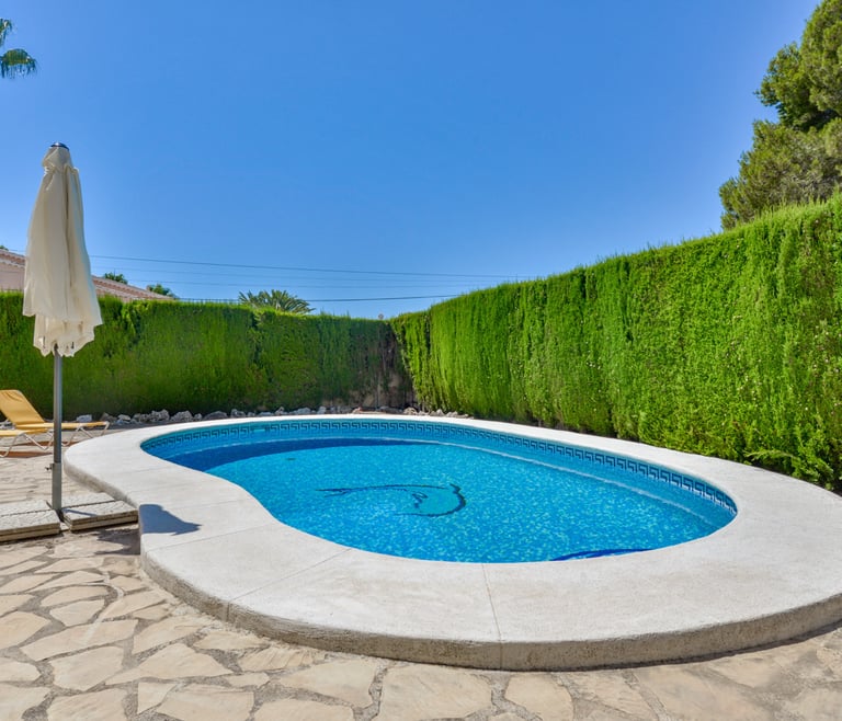JUNAI, villa para 4 pax en Benissa con piscina privada y wifi gratis en Benissa - Piscina