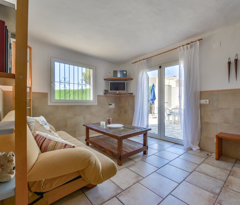 JUNAI, villa para 4 pax en Benissa con piscina privada y wifi gratis en Benissa - Salón
