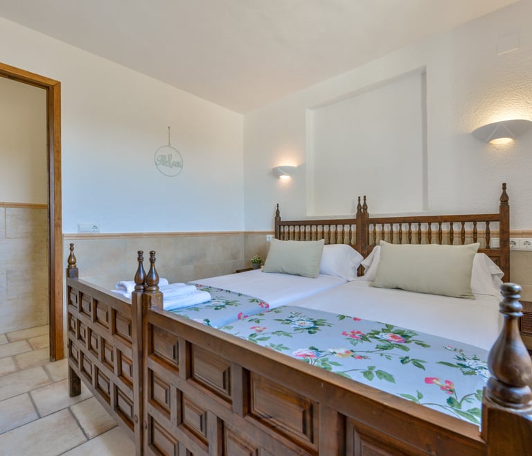 JUNAI, villa para 4 pax en Benissa con piscina privada y wifi gratis en Benissa - Habitaciones